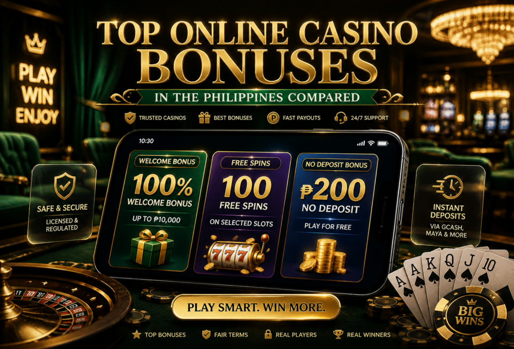 Best Online Casino Bonuses in the Philippines: Welcome Offers Compared (2026 Guide)